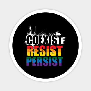 'Coexist Resist Persist' Political Anti-Trump Magnet